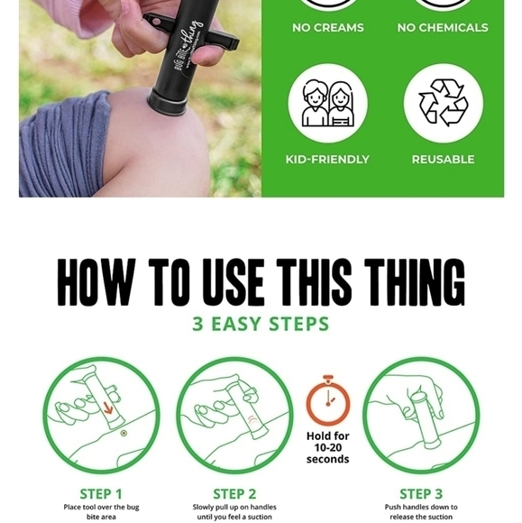 Bug Bite Thing Set Of 2 Insect Sting Relief Tool New Reusable - Picture 7 of 9